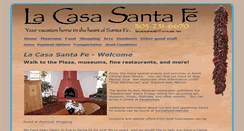 Desktop Screenshot of lacasasantafe.com